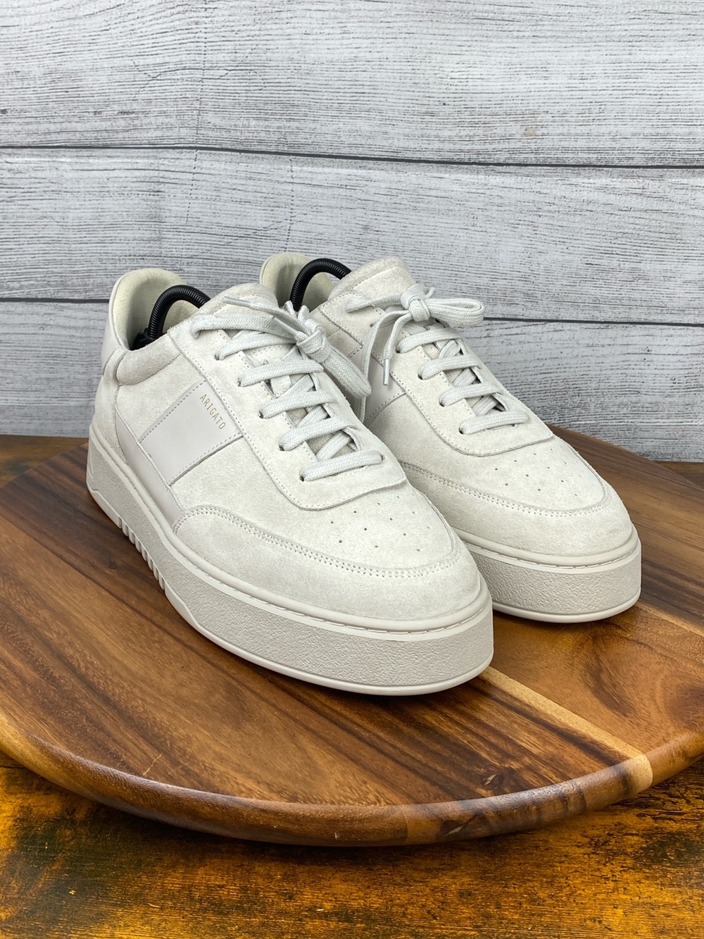 Axel Arigato Orbit Vintage Light Grey Suede Mono Sneakers Men’s Shoe Size 13 View 3